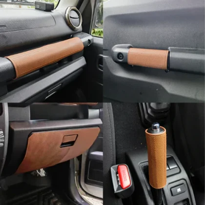 Jimny 5-Door Retro Style Synthetic leather Cover Set