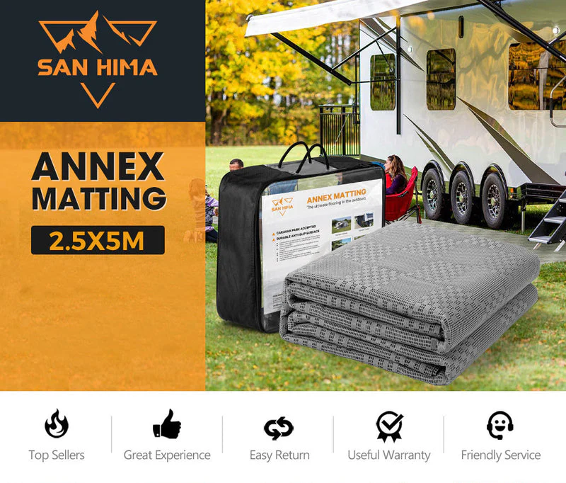 San Hima 5m x 2.5m Annex Matting Floor Mats Mesh - Camping - Image 6